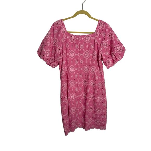 NWT Talbots PUFF SLEEVE EMBROIDERED SHIFT DRESS - Picture 7 of 7
